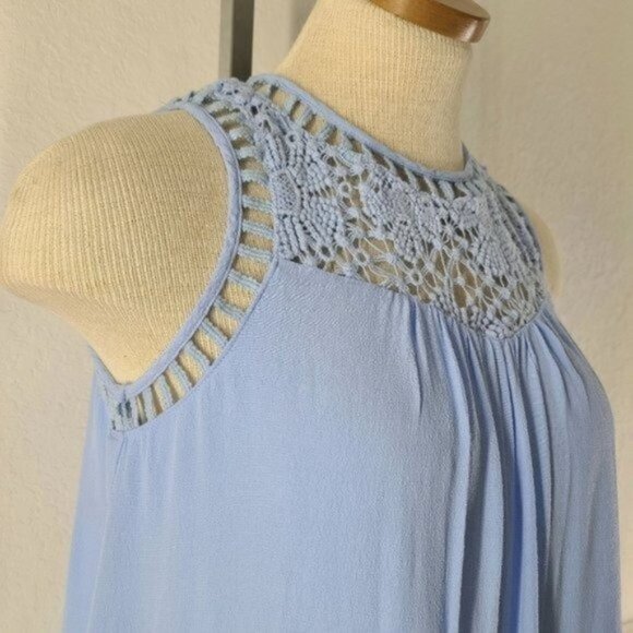 Altar'd State Womens Blue Casual dress halter Neck, size M - Picture 4 of 15